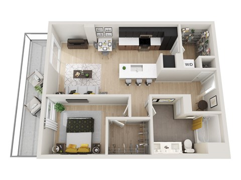 1F Floor Plan at Ion Town Center, Shoreline, WA